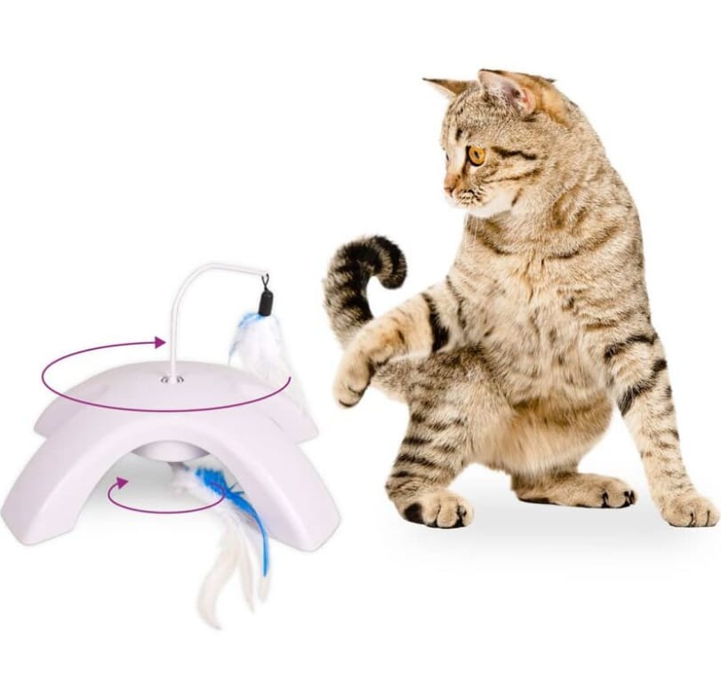 Juguete Electrónico Multifuncional para Gatos con Bolas Giratorias