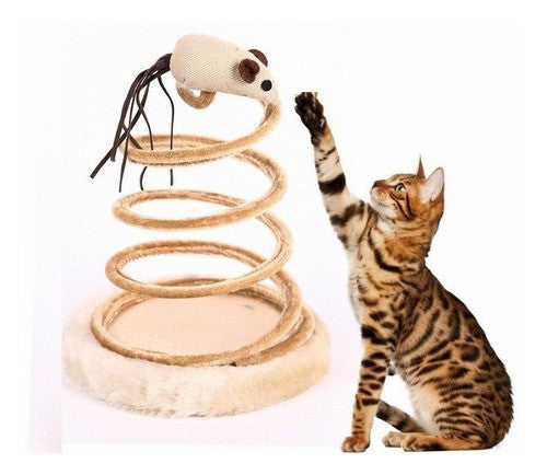 Juguete Interactivo de Resorte Espiral para Gatos