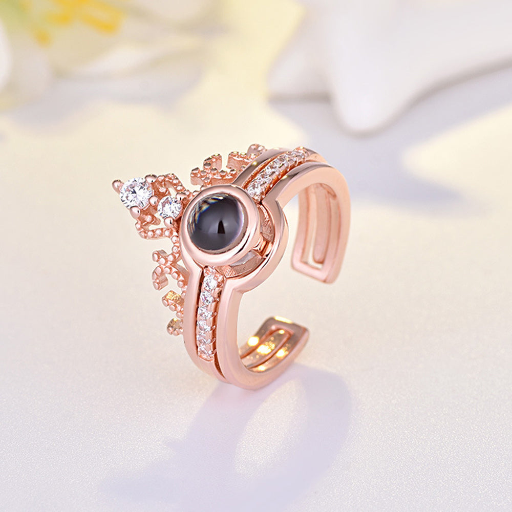 Anillos Giratorios- Te amo en 100 idiomas- abrazo ajustables