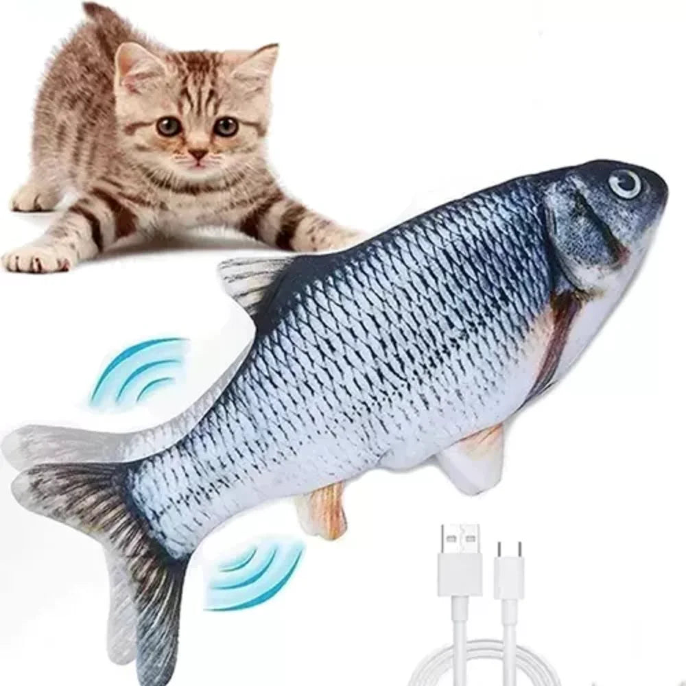 Juguete Pez Interactivo Recargable con Catnip para Gatos