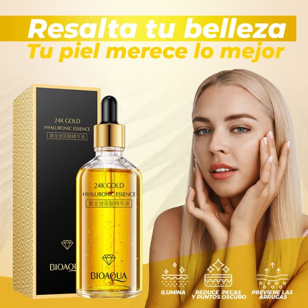 Kit Bioaqua Sérum 24K Gold + 2 Mascarillas Faciales