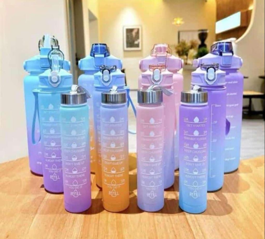 Trío de Termos Motivacionales – Super Combo Hidratación