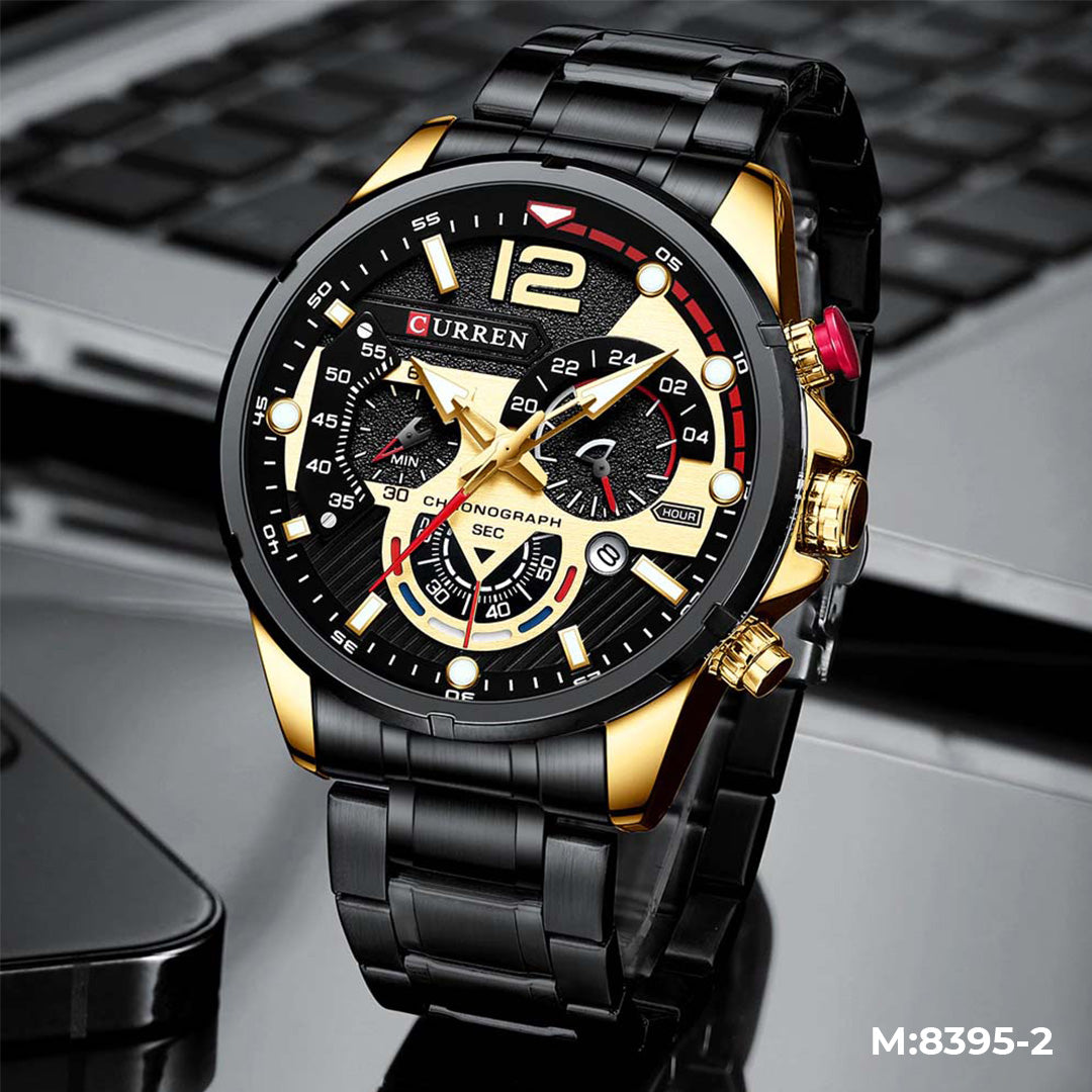 Reloj Curren M8395 para Hombre – Pulso de Acero Inoxidable