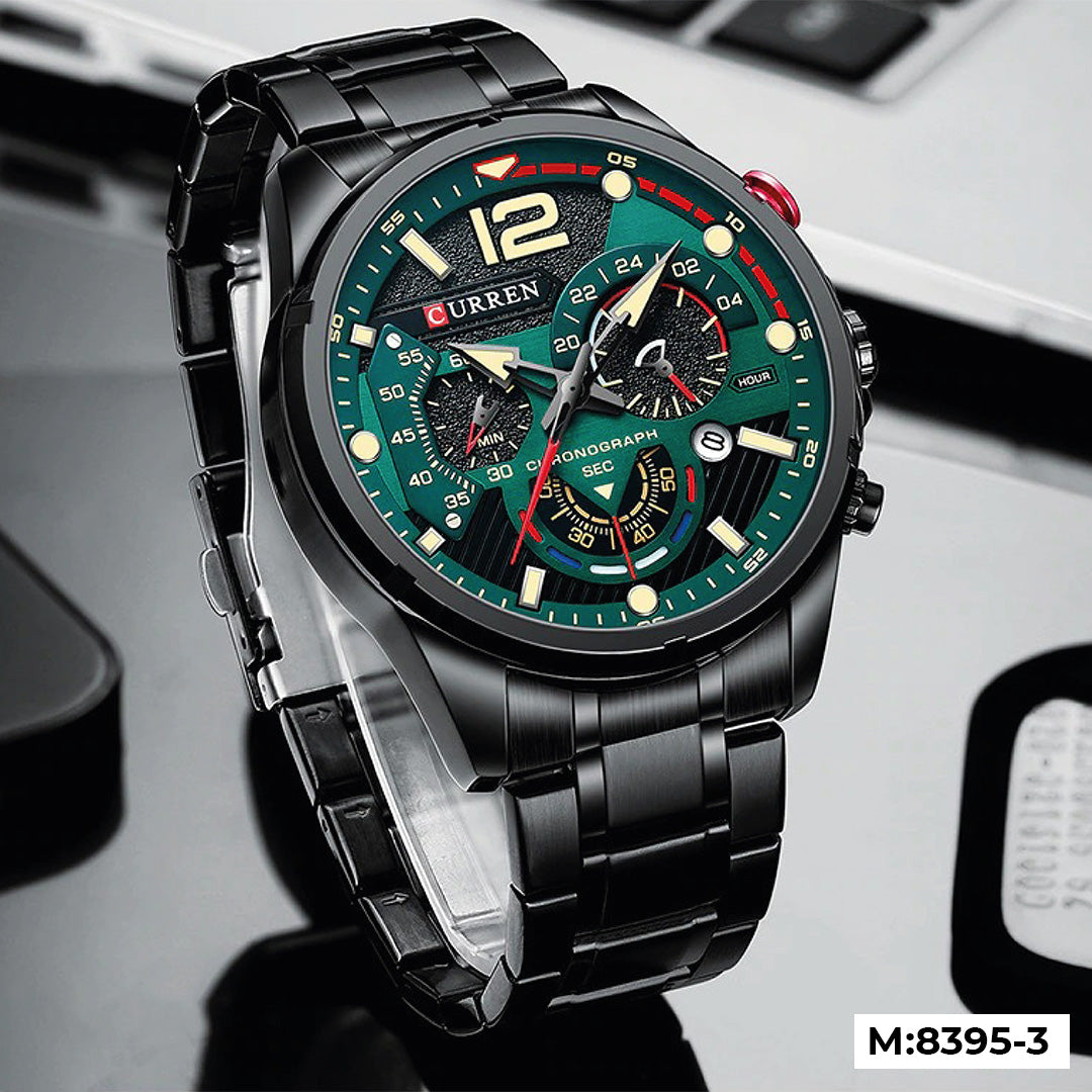 Reloj Curren M8395 para Hombre – Pulso de Acero Inoxidable