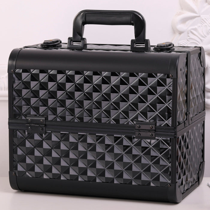 Estuche Organizador de Maquillaje Profesional de Aluminio