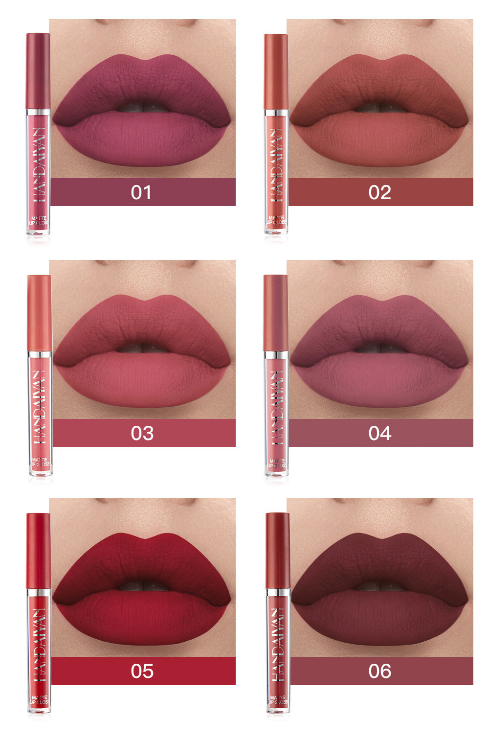 Combo de Labiales Handaiyan – Hidratación, Color y Volumen