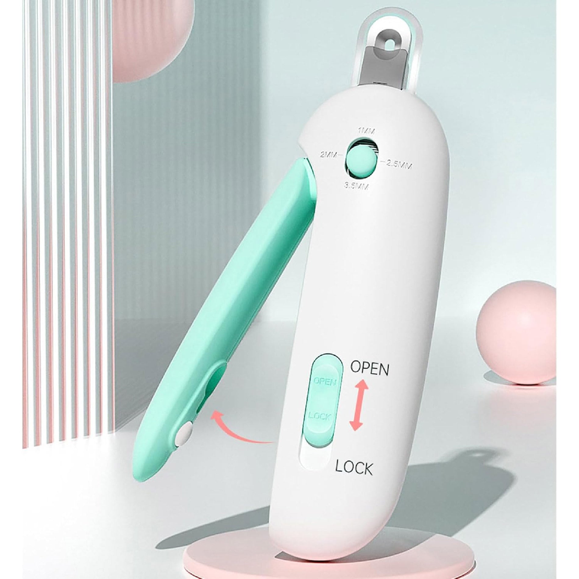 Cortauñas de Seguridad para Mascotas con Lima – Ajustable