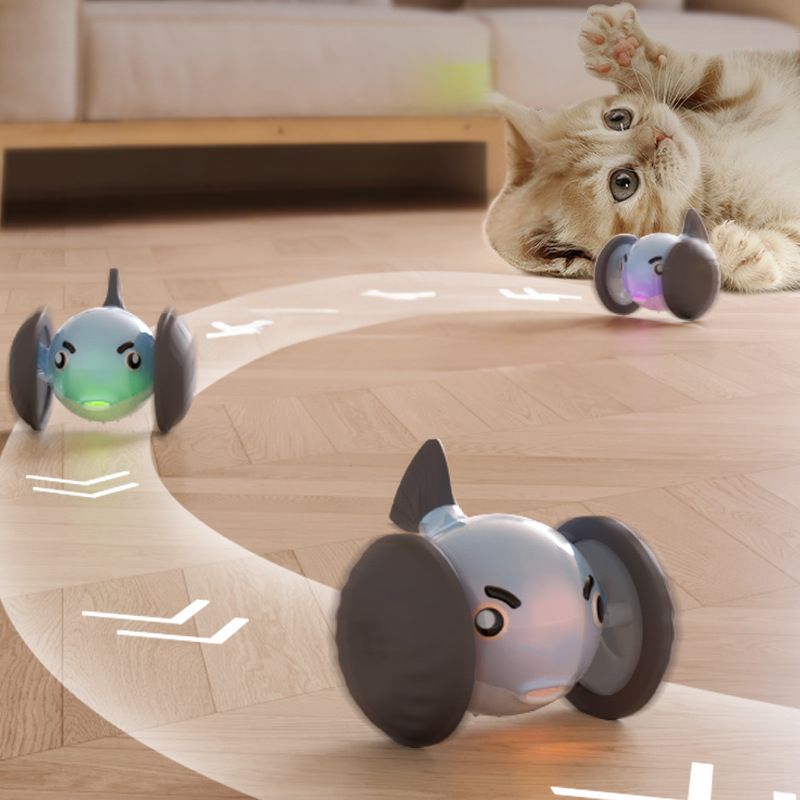 Juguete Interactivo Giratorio para Gatos y Perros