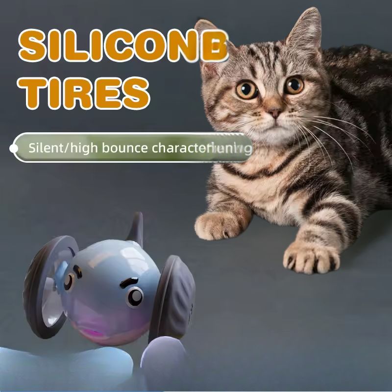 Juguete Interactivo Giratorio para Gatos y Perros