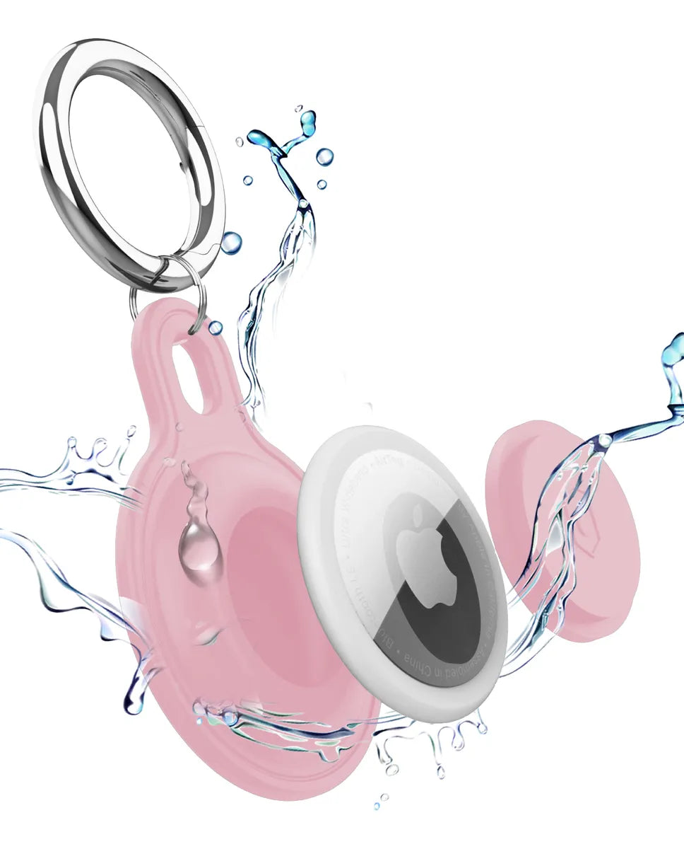 Funda Protectora Impermeable para Apple AirTag con Llavero de Seguridad