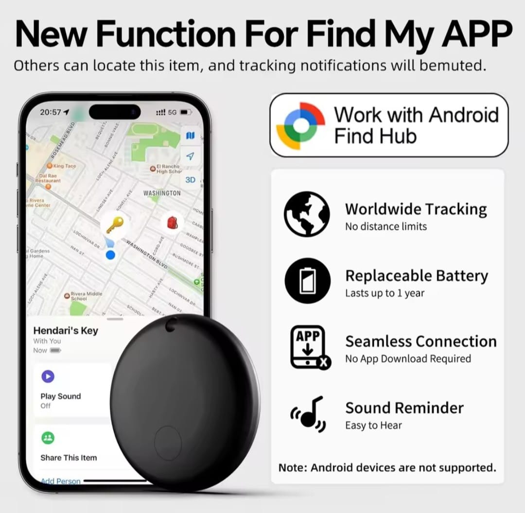 SmartTag Localizador Inteligente Compatible con Android