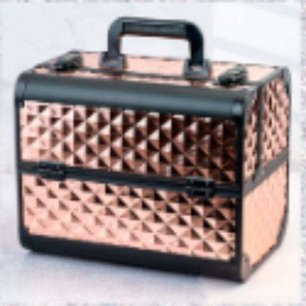 Estuche Organizador de Maquillaje Profesional de Aluminio