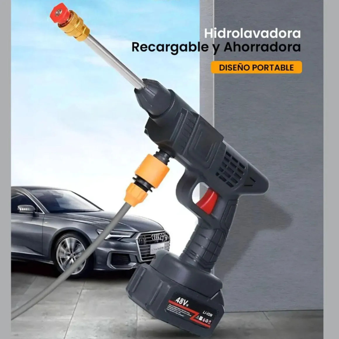 Hidrolavadora V48 Inalámbrica Doble Batería
