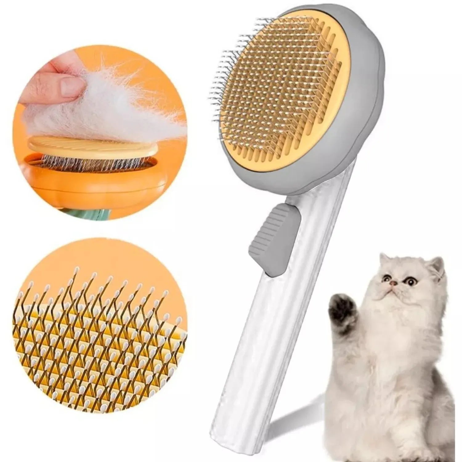 Peine Removedor de Pelo para Mascotas – Cepillo Antipelos